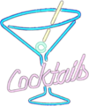 Cocktails Neon Sign on White Matte.png